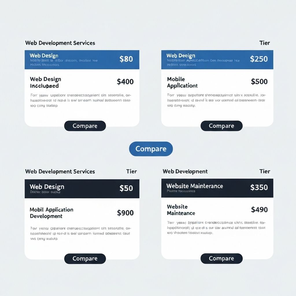 باقات الأسعار لخدمات البرمجة